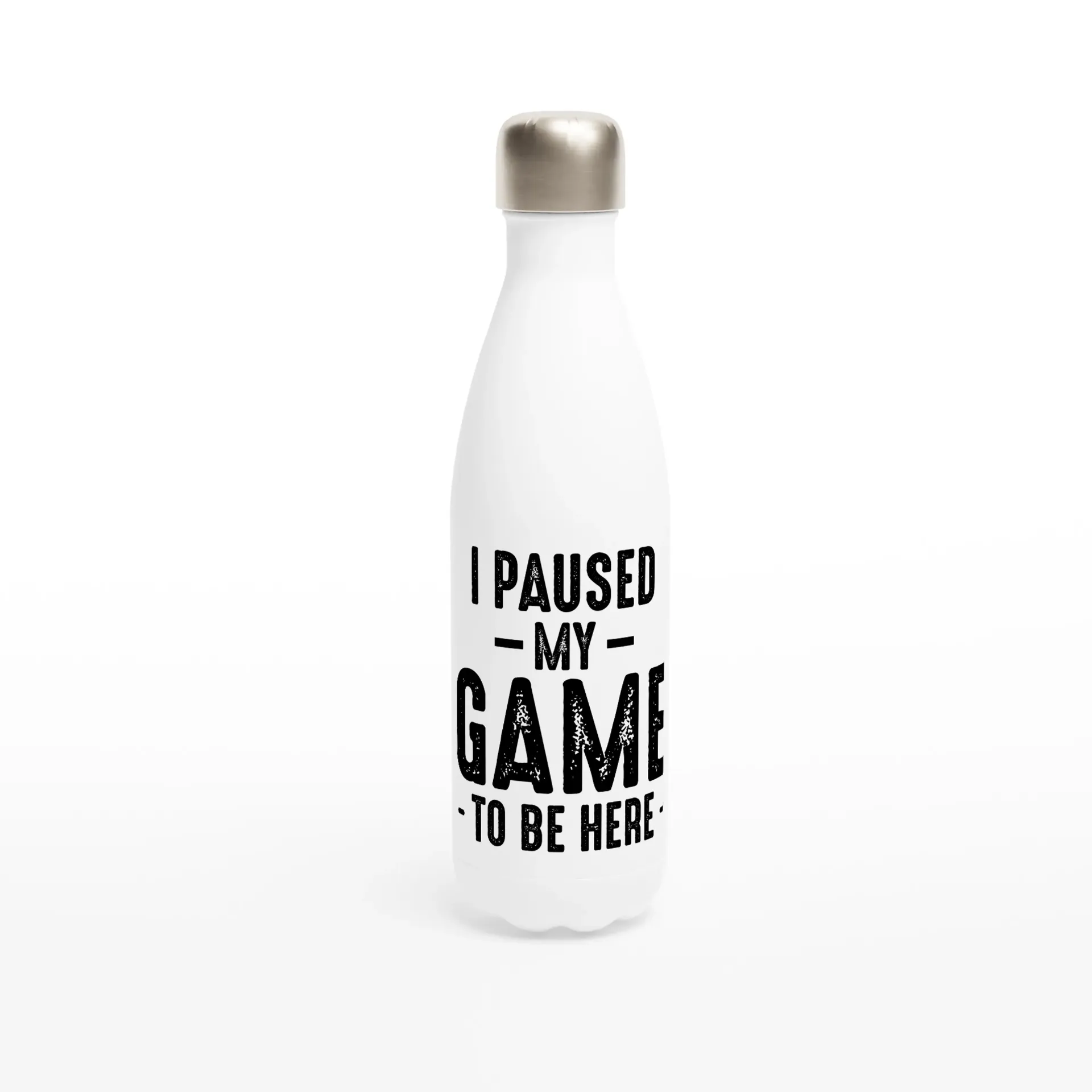 White 17oz Stainless Steel Water Bottle