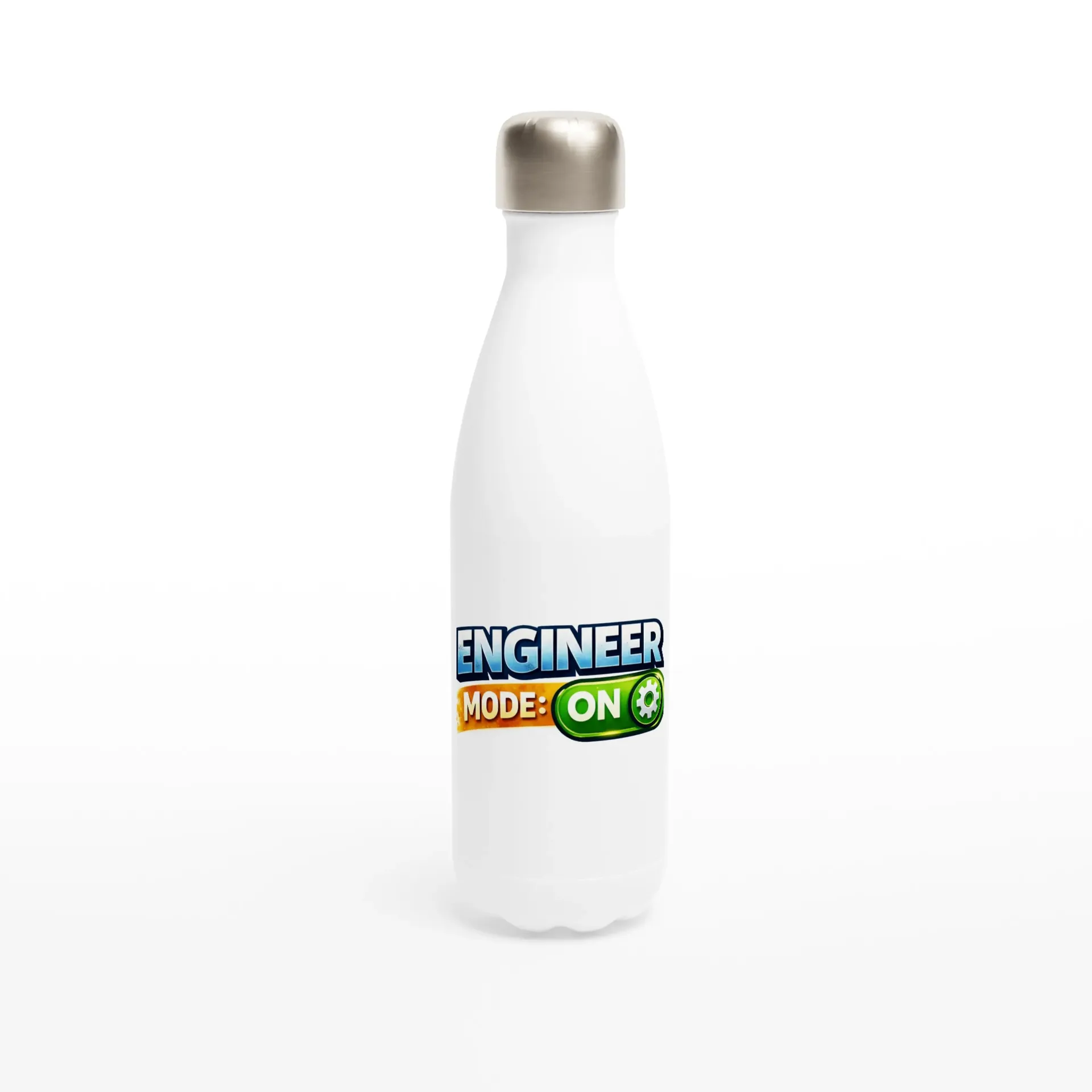 White 17oz Stainless Steel Water Bottle