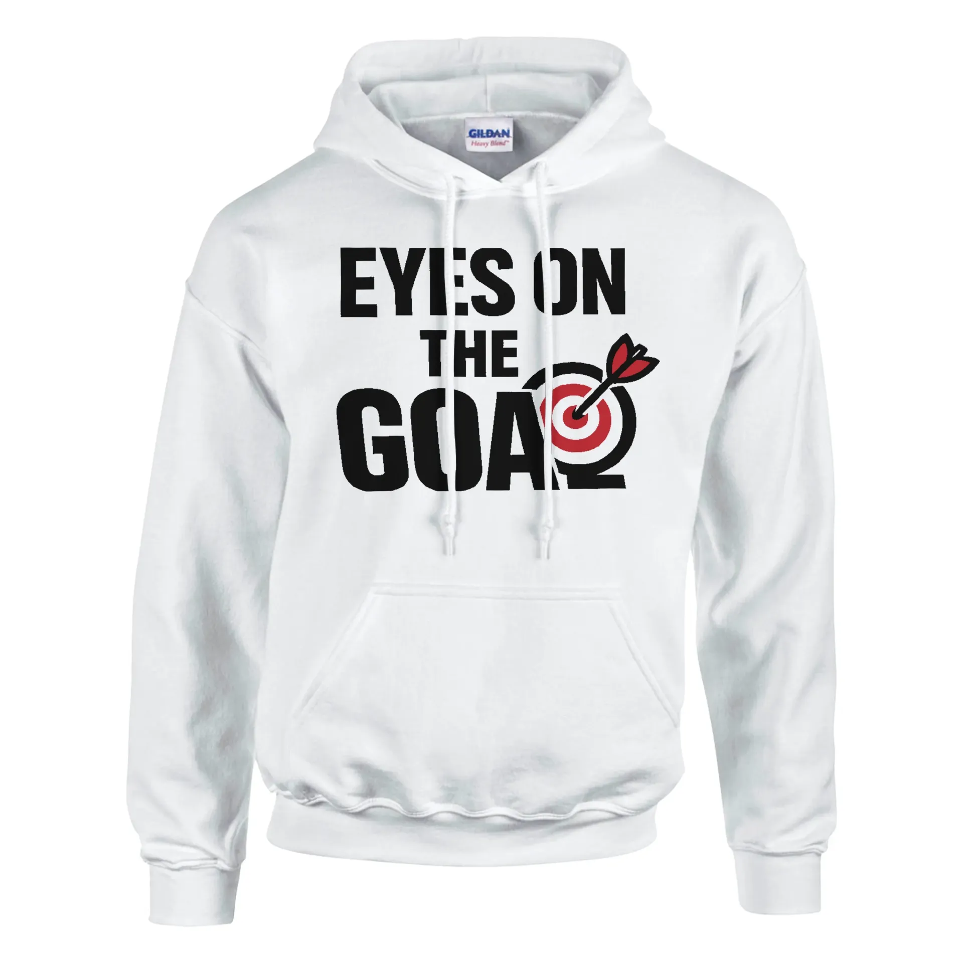 Classic Unisex Pullover Hoodie | Gildan® 18500 (White, S)